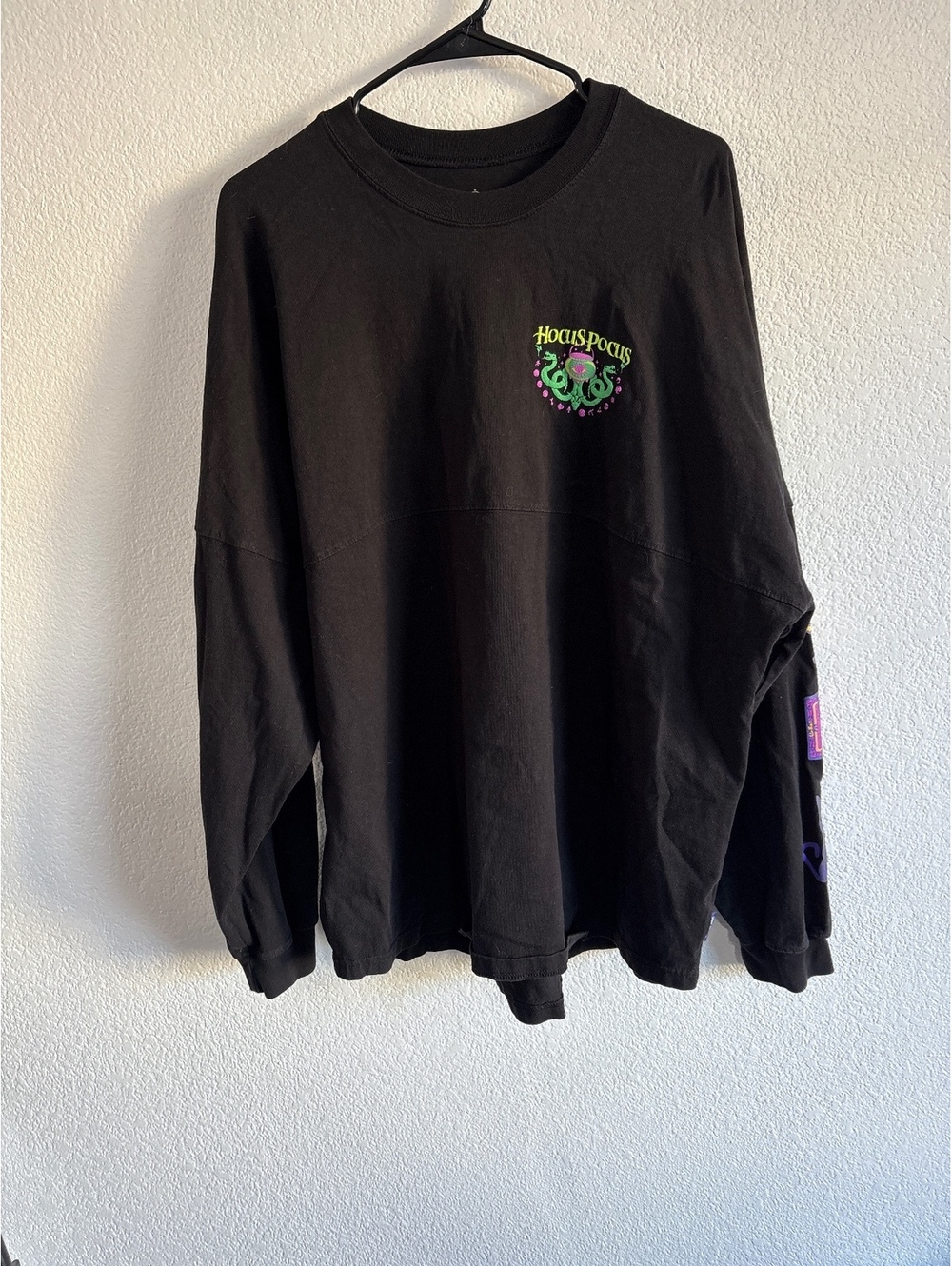 Disney Hocus Pocus Long Sleeve Black Graphic Tee Shirt XXL Cotton